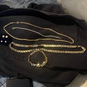 San Tropez Collections 6 Pc. 14K White Gold Plate Fashion Jewelry NEW IN BOX